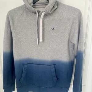Hollister Gray and Blue Ombre Sweatshirt